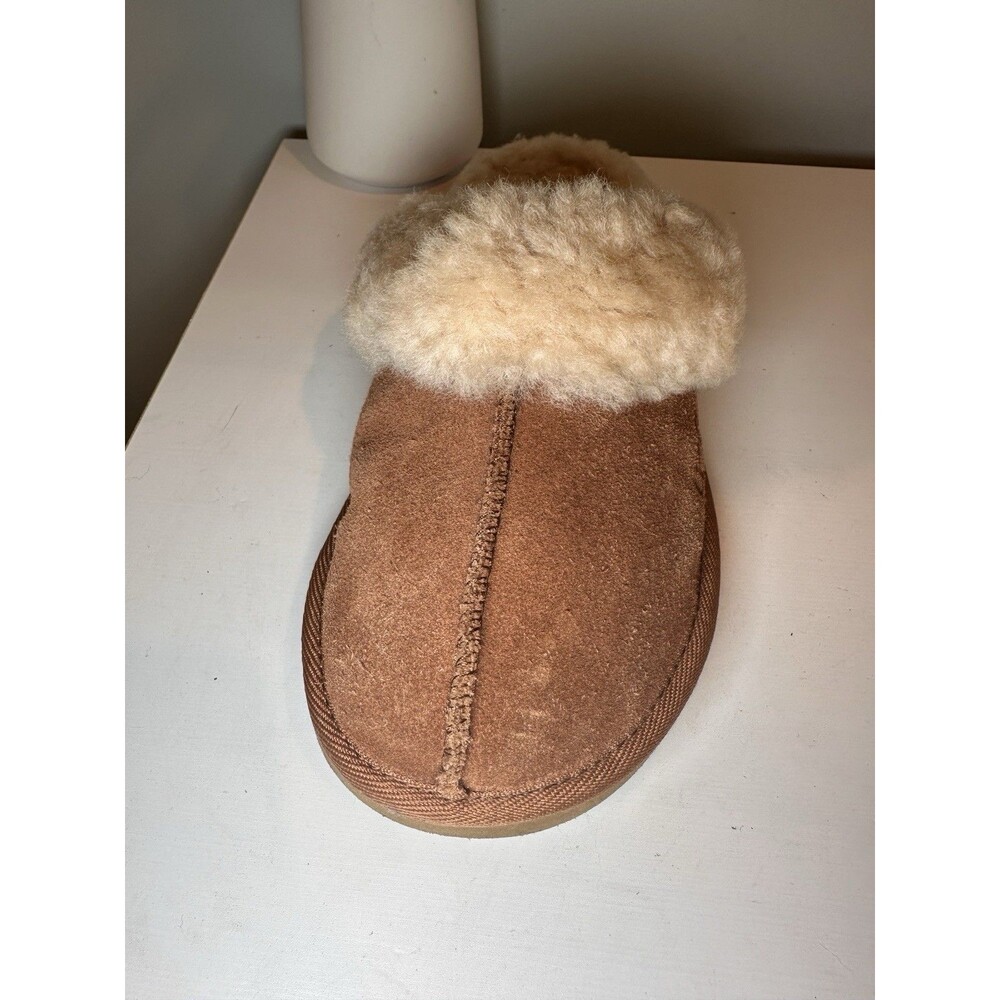UGG Australia Chestnut Suede Shearling Slipper Shoe Size 6 Left Only Amputee